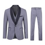 Allthemen - costume 3 pi�ces homme �l�gance sur - mesure pour c�r�monies gris clair