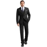 Allthemen costume homme 3 pièce un bouton à la mode formel blazer pantalon casual gilet noir Allthemen costume homme 3 pièce un bouton à la mode formel blazer pantalon casual gilet noir