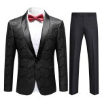 Allthemen costume homme mariage 2 pices (veste + pantalon) slim fit smoking veste et pantalon 1 bouton ...