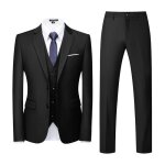 Allthemen costume homme mariage 3 pièces slim fit smoking couleur unie deux boutons formel veste gilet ... Allthemen costume homme mariage 3 pièces slim fit smoking couleur unie deux boutons formel veste gilet ...