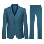 Allthemen costume homme mariage 3 pices slim fit smoking veste gilet et pantalon un bouton couleur pure ...