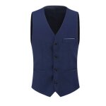 Allthemen gilet homme costume de gilet col v affaires poitrine décontracté gilet Allthemen gilet homme costume de gilet col v affaires poitrine décontracté gilet