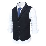Allthemen gilet homme formel costume gilet tweed en laine coupe slim fit daffaires pour mariage bleu Allthemen gilet homme formel costume gilet tweed en laine coupe slim fit daffaires pour mariage bleu