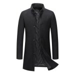 Allthemen manteau homme 4 boutons pardessus col mao Épais uni coupe cintrée business décontracté automne ... Allthemen manteau homme 4 boutons pardessus col mao Épais uni coupe cintrée business décontracté automne ...