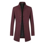 Allthemen manteau homme col montant long trench coat en laine pardessus parka chaud veste dhiver rouge ... Allthemen manteau homme col montant long trench coat en laine pardessus parka chaud veste dhiver rouge ...