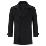 Allthemen manteau homme dhiver en laine manteau midi  double boutonnage veste dhiver chaud manche longue ...