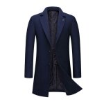 Allthemen manteau homme hiver mi - long trench coat en laine chaud veste slim parka Allthemen manteau homme hiver mi - long trench coat en laine chaud veste slim parka