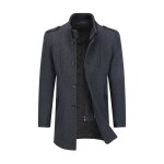 Allthemen manteau homme en laine épais veste dhiver amovible casual caban pardessus doublée gris Allthemen manteau homme en laine épais veste dhiver amovible casual caban pardessus doublée gris