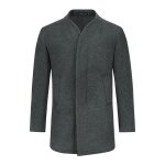 Allthemen manteau hommetrench coat hiver laine long slim fit parka