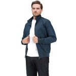 Allthemen veste homme coupe - vent bomber veste l�ger casual daffaires avec poches � zip bleu