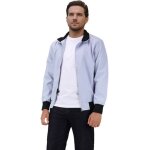Allthemen veste homme coupe - vent bomber - veste l�ger casual homme daffaires avec poches � zip gris ...