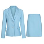 Allthemen ?veste + jupe?costume femme coupe slim ensemble de vetements costume dinterview femme ensemble ...
