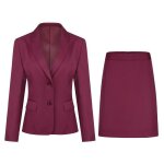 Allthemen ?veste + jupe?costume femme coupe slim ensemble de vetements costume dinterview femme ensemble ...