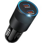 Allume cigare - allume cigare usb c 60w 2 ports pd adaptateur chargeur voiture usb c rapide prise allume ...