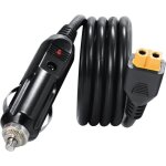 Allume - cigare vers xt60 chargeur de voiture cble dalimentation 12 v 24 v pour ecoflow delta river ...