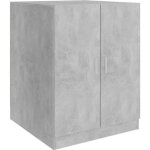 Meuble pour machine  laver - alomejor - gris bton - contemporain - design - salle de bain