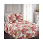 Alpes blanc - couvre lit morzine 230x250 cm + 2 taies 65x65 cm