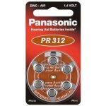 Alpexe pile bouton zinc panasonic piles auditives 6 pcs. blister