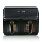 Alpina air fryer avec double compartiment 8l - airfryer avec affichage digital - friteuse sans huile
