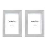 Alsterwell lot de 2 cadres photo avec support ? format 10 x 15 cm ? finition nickel