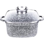 Aluminium casserole anti - adhésive avec revêtement en marbre et couvercle mp2106 Aluminium casserole anti - adhésive avec revêtement en marbre et couvercle mp2106