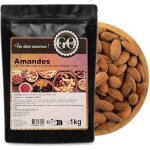 Amandes californiennes entires torrfies  sec 1 kg - la plantigo