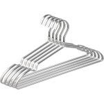 Amber home lot de 10 cintres en fer aluminum 42cm matte argent� m�tal cintre pour v�tements costumes ...