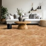 Ambiance sticker - rev�tement sol adh�sif antid�rapant marbre brun cappuccino 60 x 200 cm