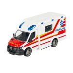 Ambulance jouet - majorette - mercedes - benz sprinter - 15 cm - cabine en m�tal - roue libre - portes ...