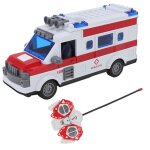 Ambulance tlcommande pour enfants jouet  quatre voies avec lumires modle de simulation pour garon ...
