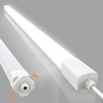 Amdelne led neon 120 cm led connecte 36 w 3600 lumens bande lumineuse 4000 k tube non garage sous - ...