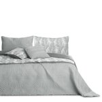 Ameliahome - ah / trbon / gre / 260x280 - couvre - lit polyester tropical bonaire gris blanc 260 x 280 ...