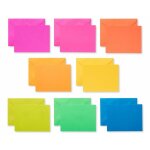 American greetings - 5672262 - lot de 100 cartes vierges a panneau unique avec enveloppes couleurs arc ...