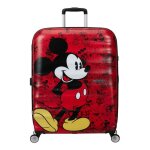American tourister valise rouge noir pour femme et homme - wavebreaker disney spinner 77 / 28 disney ...