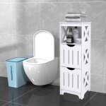 Amiremplie armoire de salle de bain meuble de rangement pour toilettes 30 * 30 * 89cm meuble de salle ...