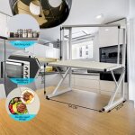 Amiremplie meuble etagere porte - ustensiles de cuisine tagre pour micro - ondes couleur rable blanc ...