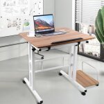 Amiremplie meuble multimedia 82 * 60 * 67 - 115 cm table dordinateur (avec plateau de lunit� centrale) ...