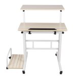 Amiremplie meuble multimedia 82 * 60 * 67 - 115cm bureau dordinateur (avec plateau de console) hauteur ...