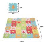 Amiremplie tapis de sol pour bb - tapis puzzle en mousse - 26 lettres 10 chiffres