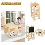 Amiremplie tour dapprentissage - tabouret 2 en 1 tour dapprentissage - étrier - 87 * 42 * 385cm déformable ... Amiremplie tour dapprentissage - tabouret 2 en 1 tour dapprentissage - étrier - 87 * 42 * 385cm déformable ...