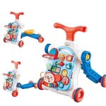 Amoune trotteur bb musique et table activit dveil 5 en 1 chariot de marche bb ds 6 mois bleu