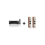 Un ampli denon dra - 900h noir + une paire denceintes colonne triangle br08 chne