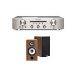 Un ampli marantz pm6007 argent et or + une paire denceintes biblioth�que cabasse antigua mt32 / 2 edition ...