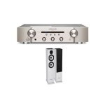 Un ampli marantz pm6007 argent et or + une paire denceintes colonne cabasse jersey mt32 / 2 edition spciale ...