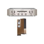 Un ampli marantz pm6007 argent et or + une paire denceintes colonne cabasse jersey mt32 / 2 edition spciale ...