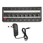 Amplificateur de casque stro 8 sorties 1 canal dentre son clair compact en mtal pour studio et scne ...