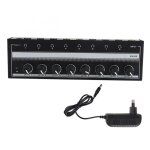 Amplificateur de casque amplificateur stro portable en mtal  8 canaux pour studio et scne 100  ...