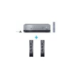 Amplificateur hi - fi yamaha r - n800a argent + une paire denceintes colonne magnat monitor s70 noir