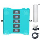 Amplificateur de signal 5 bandes 4g passionova 65 - 75db 800 / 900 / 1800 / 2100 / 2600mhz amplificateur ...