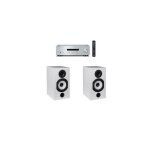 Amplificateur yamaha r - s202d argent + paire denceintes bibliothque cabasse antigua mt32 / 2 blanc